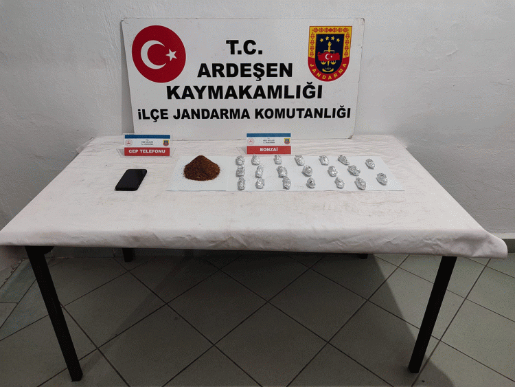 Ardeşen’de Uyuşturucu Operasyonu: