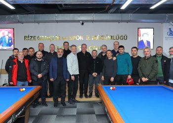 Rize’de Üç Bant Bilardo Şampiyonası Düzenlendi