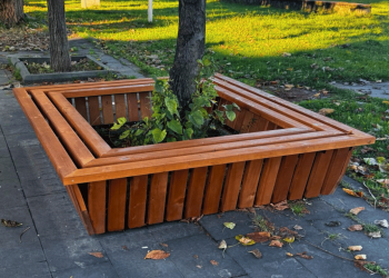 Gençlik Parkı’nda ahşap korumalar ve çardaklar yenileniyor