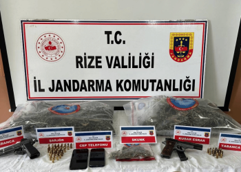 Pazar’da uyuşturucu ve silah operasyonu: 1 tutuklama