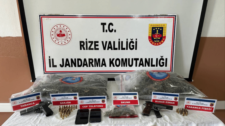 Pazar’da uyuşturucu ve silah operasyonu: 1 tutuklama