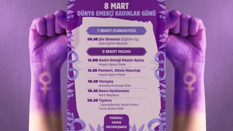 Fındıklı’da 8 Mart Dünya Emekçi Kadınlar Günü için etkinlik programı açıklandı