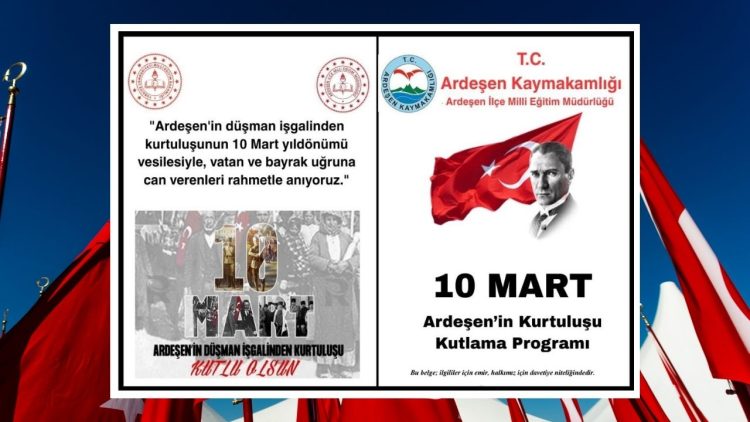 Ardeşen’in kurtuluşunun 108. yılı için tören programı belli oldu