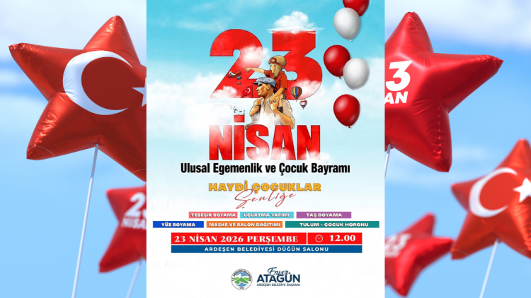 Ardeşen Belediyesi’nden Çocuklara Özel 23 Nisan Şenliği