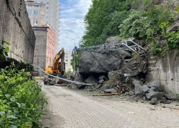 Hopa’da Dün Heyelan Meydana Geldi